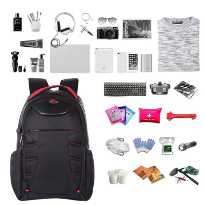 HAWEEL Foldable Removable Outdoor Portable Dual Shoulders Laptop Backpack(Black) - Backpack by HAWEEL | Online Shopping South Africa | PMC Jewellery | Buy Now Pay Later Mobicred