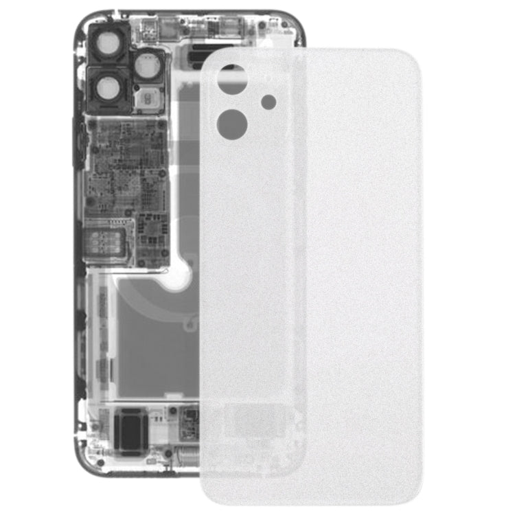 Transparent Frosted Glass Battery Back Cover for iPhone 11(Transparent) - Back Cover by PMc TechLife | Online Shopping South Africa | PMc TechLife | Buy Now Pay Later Mobicred