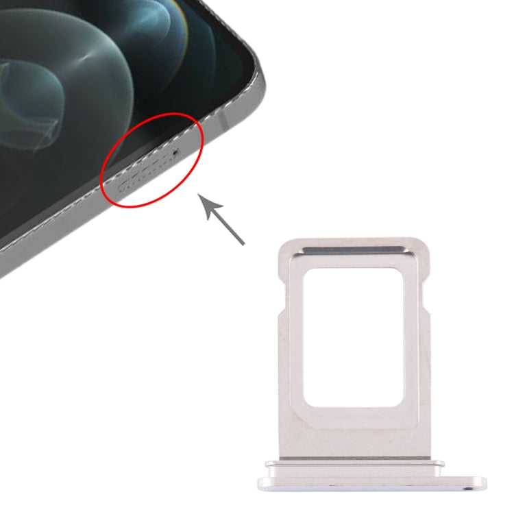 SIM Card Tray for iPhone 12 Pro(Silver) - Metal Parts by PMc TechLife | Online Shopping South Africa | PMc TechLife | Buy Now Pay Later Mobicred