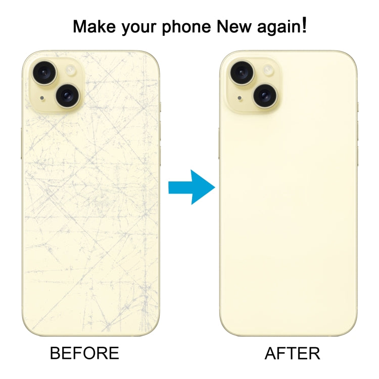 For iPhone 15 Plus Easy Replacement Big Camera Hole Glass Back Battery Cover(Yellow) - Back Cover by PMC TechLife | Online Shopping South Africa | PMC TechLife | Buy Now Pay Later Mobicred