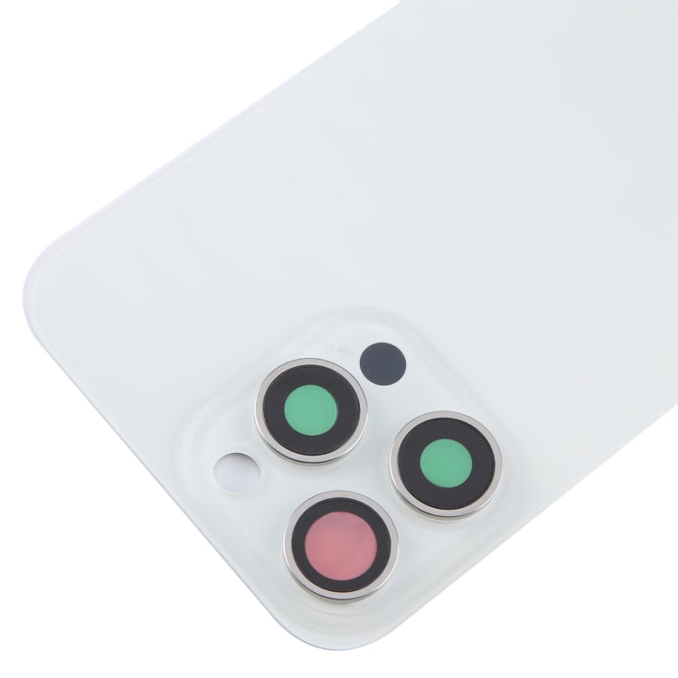 For iPhone 15 Pro Glass Battery Back Cover with Camera Lens Cover(White) - Back Cover by PMC Jewellery | Online Shopping South Africa | PMC Jewellery