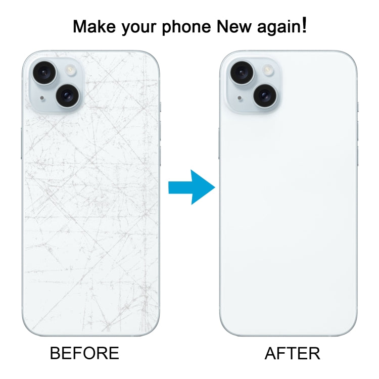 For iPhone 15 Plus Battery Back Cover with Camera Lens Cover + MagSafe Magnet(Blue) - Back Cover by PMC TechLife | Online Shopping South Africa | PMC TechLife | Buy Now Pay Later Mobicred