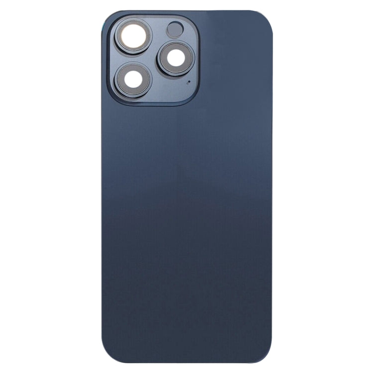 For iPhone 15 Pro Glass Battery Back Cover with Flash Bracket + Wireless Charging Module(Blue) - Back Cover by PMC Jewellery | Online Shopping South Africa | PMC Jewellery | Buy Now Pay Later Mobicred