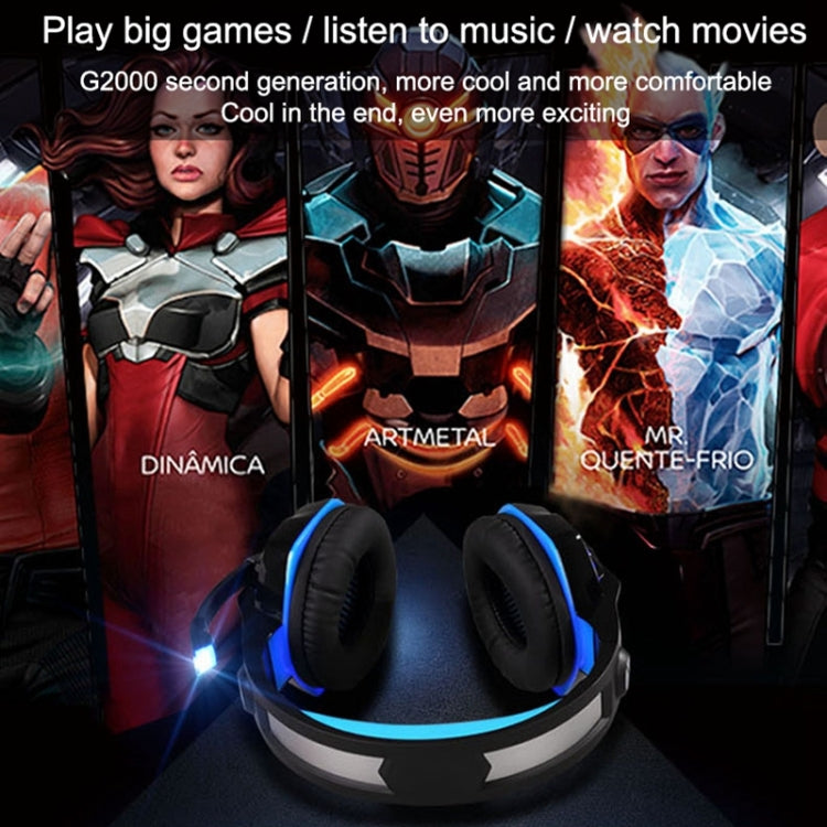 KOTION EACH G2000 Stereo Bass Gaming Headphone with Microphone & LED Light, For PS4, Smartphone, Tablet, Computer, Notebook - free shipping - PMC Jewellery - Order now!