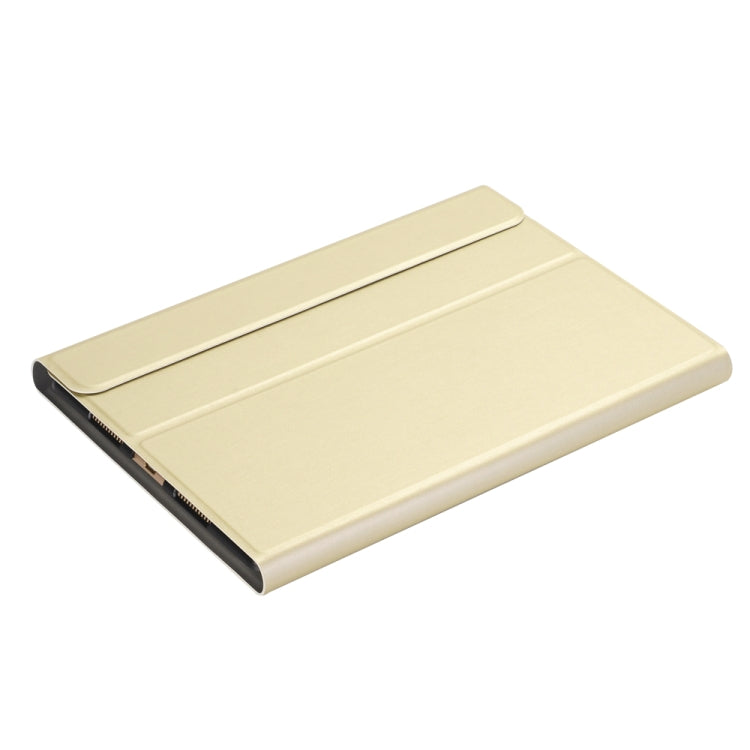 A102 For iPad 10.2 inch Ultra-thin Detachable Bluetooth Keyboard Leather Tablet Case with Stand Function(Gold) - Universal by PMC TechLife | Online Shopping South Africa | PMC TechLife