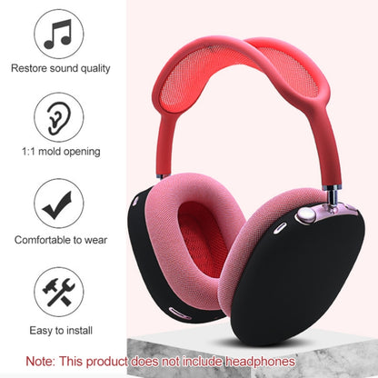 A Pair Full Coverage Anti-scratch Silicone Headphone Protective Case for AirPods Max(Red) - For AirPods Max by PMC Jewellery | Online Shopping South Africa | PMC Jewellery