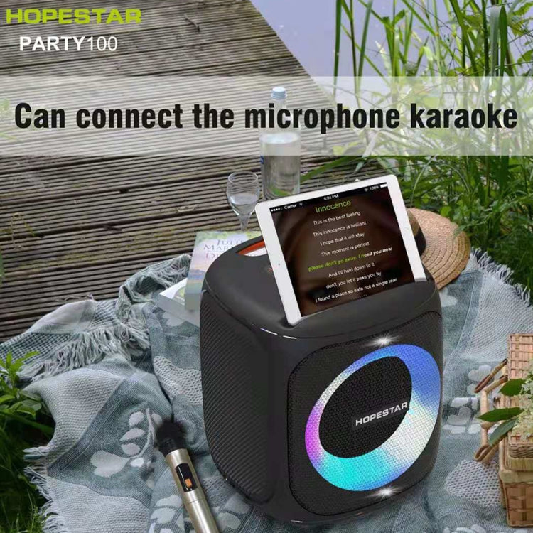 HOPESTAR Party100 Bluetooth 5.0 Portable Waterproof Wireless Bluetooth Speaker with Mobile Charging Function (Blue) - free shipping - PMC Jewellery - Order now!