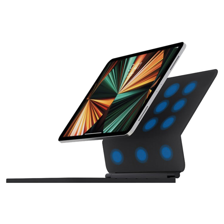 For iPad 10th Gen 10.9 2022 T89 Magic Suspended Bluetooth Keyboard Leather Case(Black) - Universal by PMC TechLife | Online Shopping South Africa | PMC TechLife