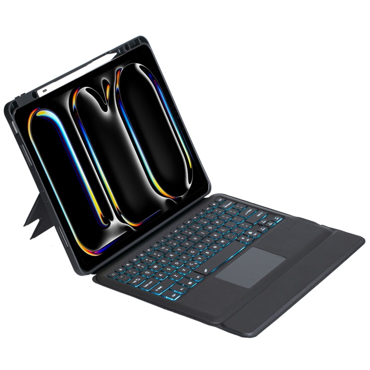T14B-AS Detachable Rotating Backlit Touch Bluetooth Keyboard Case For iPad Pro 13 2024 - free shipping - PMC TechLife - Order now!
