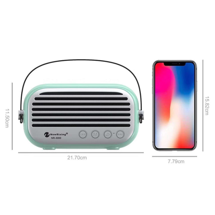 NewRixing NR-3000 Stylish Household Bluetooth Speaker with Hands-free Call Function, Support TF Card & USB & FM & AUX(Red) - Desktop Speaker by NewRixing | Online Shopping South Africa | PMC Jewellery | Buy Now Pay Later Mobicred