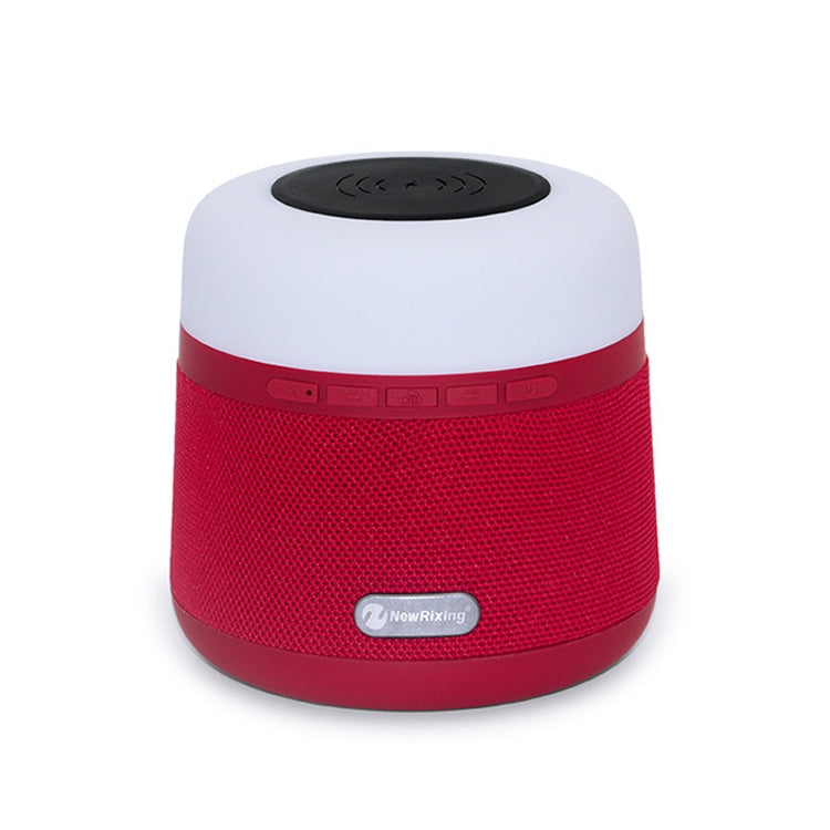 NewRixing NR-3500 Multi-function Atmosphere Light Wireless Charging Bluetooth Speaker with Hands-free Call Function, Support TF Card & USB & FM & AUX (Red) - Desktop Speaker by NewRixing | Online Shopping South Africa | PMC Jewellery | Buy Now Pay Later Mobicred