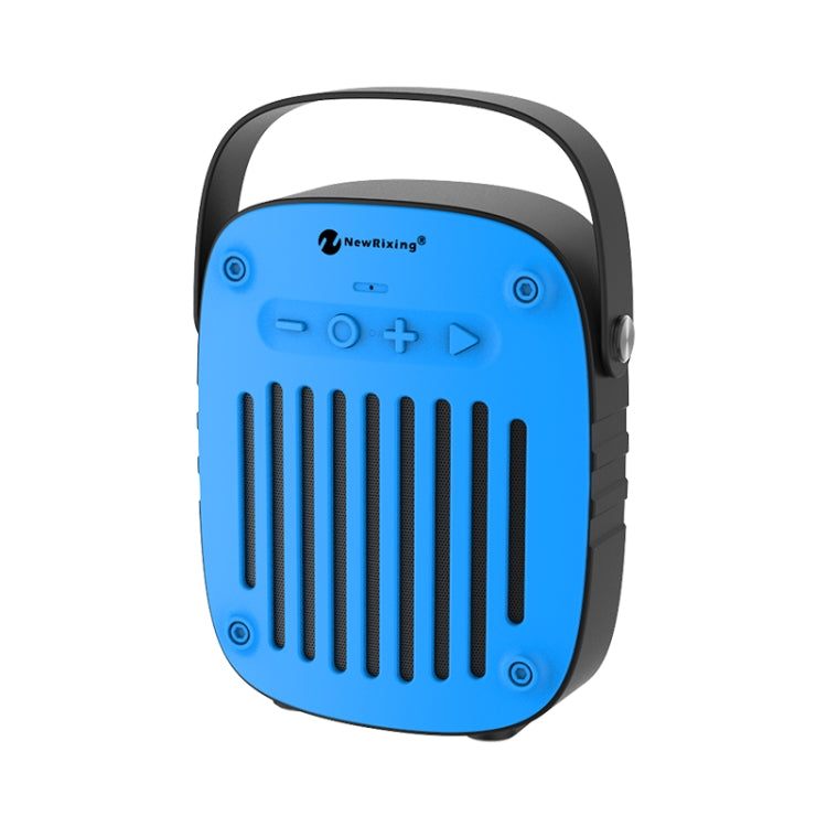 NewRixing NR-4014 Outdoor Portable Hand-held Bluetooth Speaker with Hands-free Call Function, Support TF Card & USB & FM & AUX (Blue) - Desktop Speaker by NewRixing | Online Shopping South Africa | PMC Jewellery | Buy Now Pay Later Mobicred