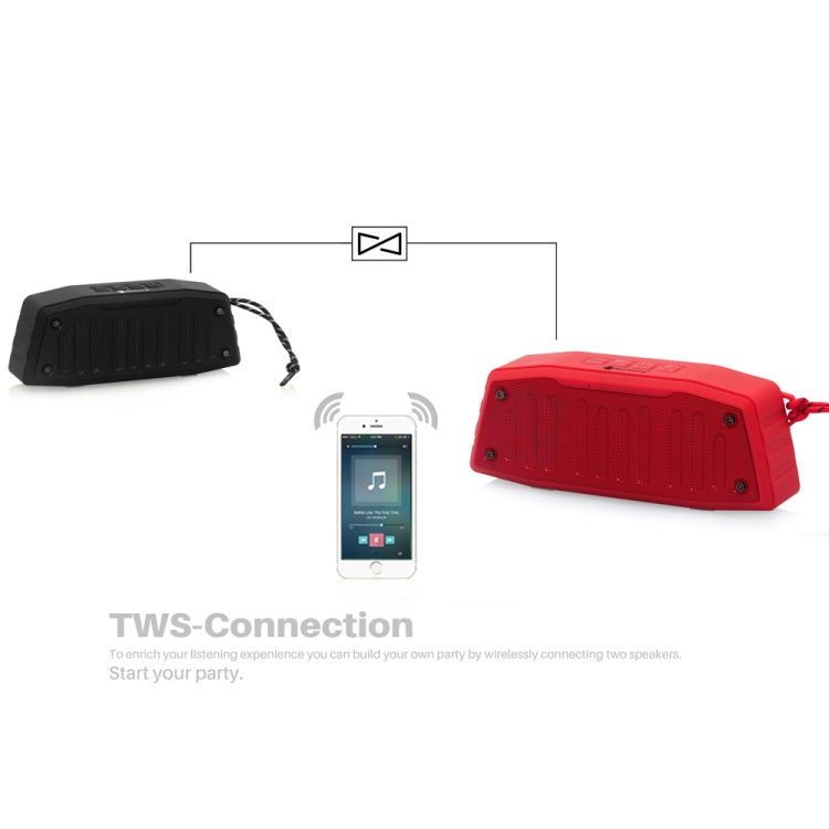 NewRixing NR-4019 Outdoor Portable Bluetooth Speaker with Hands-free Call Function, Support TF Card & USB & FM & AUX (Grey) - Desktop Speaker by NewRixing | Online Shopping South Africa | PMC Jewellery | Buy Now Pay Later Mobicred