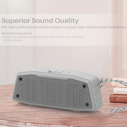 NewRixing NR-4019 Outdoor Portable Bluetooth Speaker with Hands-free Call Function, Support TF Card & USB & FM & AUX (Blue) - Desktop Speaker by NewRixing | Online Shopping South Africa | PMC Jewellery | Buy Now Pay Later Mobicred