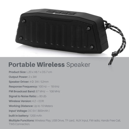 NewRixing NR-4019 Outdoor Portable Bluetooth Speaker with Hands-free Call Function, Support TF Card & USB & FM & AUX (Red) - Desktop Speaker by NewRixing | Online Shopping South Africa | PMC Jewellery | Buy Now Pay Later Mobicred