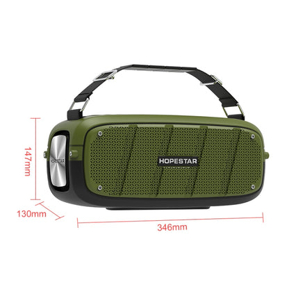 HOPESTAR A20 TWS Portable Outdoor Waterproof Subwoofer Bluetooth Speaker, Support Power Bank & Hands-free Call & U Disk & TF Card & 3.5mm AUX(Green) - Desktop Speaker by HOPESTAR | Online Shopping South Africa | PMC Jewellery | Buy Now Pay Later Mobicred