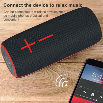 HOPESTAR P21 TWS Portable Outdoor Waterproof Woven Textured Bluetooth Speaker, Support Hands-free Call & U Disk & TF Card & 3.5mm AUX & FM (Blue) - Desktop Speaker by HOPESTAR | Online Shopping South Africa | PMC Jewellery | Buy Now Pay Later Mobicred