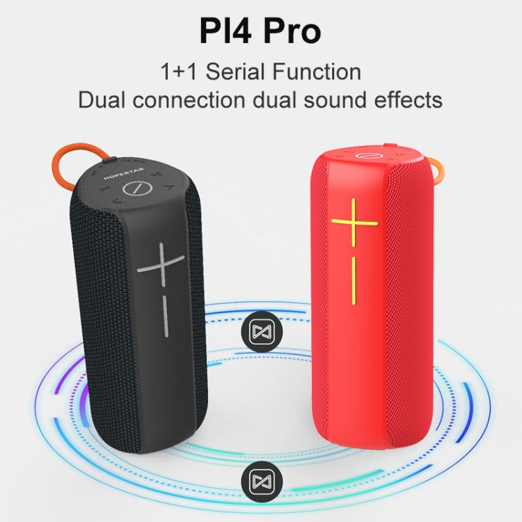 HOPESTAR P14 Pro Portable Outdoor Waterproof Wireless Bluetooth Speaker, Support Hands-free Call & U Disk & TF Card & 3.5mm AUX & FM (Blue) - Desktop Speaker by HOPESTAR | Online Shopping South Africa | PMC Jewellery | Buy Now Pay Later Mobicred