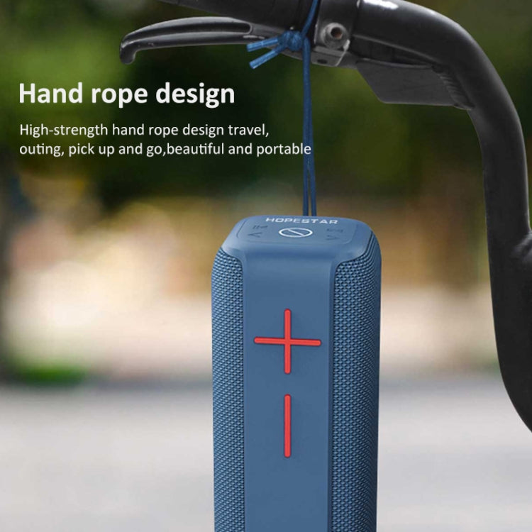 HOPESTAR P15 Portable Outdoor Waterproof Wireless Bluetooth Speaker, Support Hands-free Call & U Disk & TF Card & 3.5mm AUX (Red) - Desktop Speaker by HOPESTAR | Online Shopping South Africa | PMC Jewellery | Buy Now Pay Later Mobicred