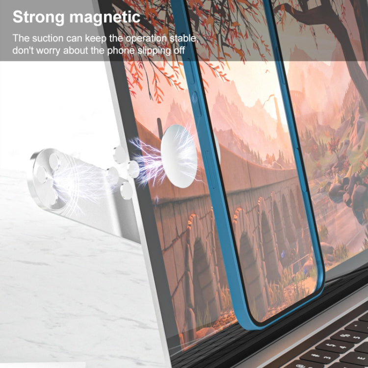 R-JUST SJ05-3 Multi-function Laptop Magnetic Expanded Metal Holder (Silver) - free shipping - PMC TechLife - Order now!
