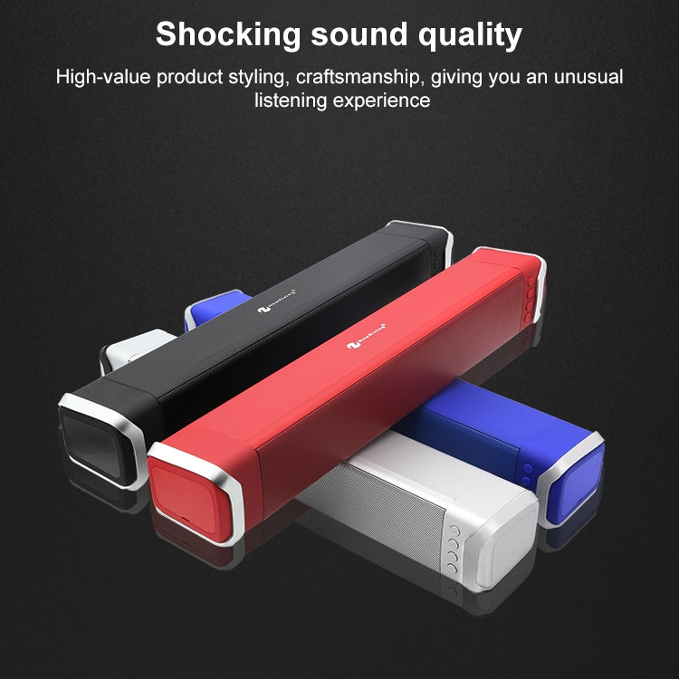 NewRixing NR-2017 Portable Bluetooth Speaker, Support Hands-free Call / TF Card / FM / U Disk (Silver) - free shipping - PMC Jewellery - Order now!