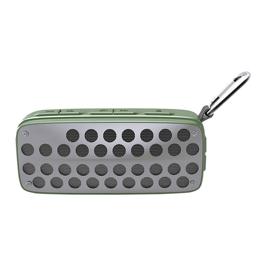 NewRixing NR-4011 Outdoor Splash Water Bluetooth Speaker, Support Hands-free Call / TF Card / FM / U Disk (Green) - Desktop Speaker by NewRixing | Online Shopping South Africa | PMC Jewellery | Buy Now Pay Later Mobicred