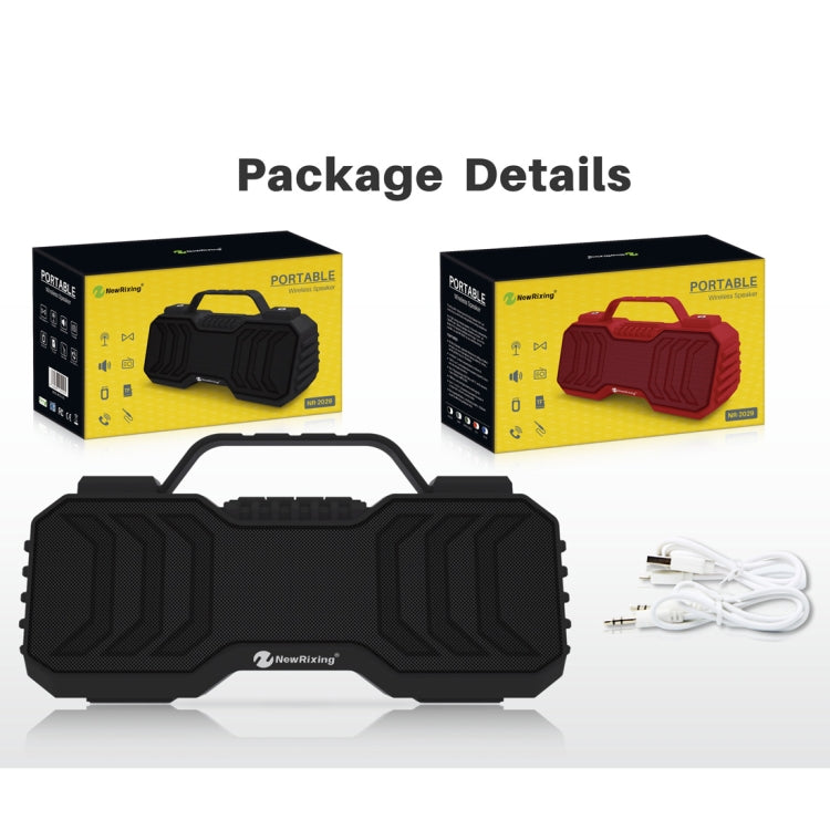 NewRixing NR-2029 Portable Wireless Bluetooth Stereo Speaker Support TWS Function Speaker(Grey) - free shipping - PMC Jewellery - Order now!