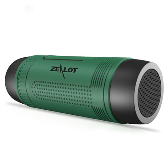 ZEALOT S1 Bluetooth 4.0 Wireless Wired Stereo Speaker Subwoofer Audio Receiver with 4000mAh Battery, Support 32GB Card, For iPhone, Galaxy, Sony, Lenovo, HTC, Huawei, Google, LG, Xiaomi, other Smartphones(Green) - Desktop Speaker by ZEALOT | Online Shopping South Africa | PMC Jewellery | Buy Now Pay Later Mobicred