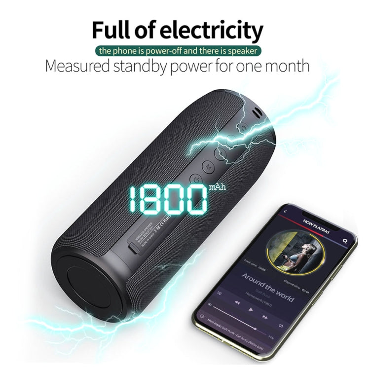 ZEALOT S51 Portable Stereo Bluetooth Speaker with Built-in Mic, Support Hands-Free Call & TF Card & AUX(Black) - free shipping - PMC Jewellery - Order now!