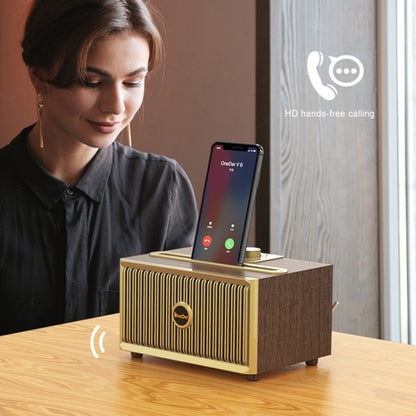 Oneder V6 Portable Wireless Bluetooth Speaker, Support Hands-free & FM & TF Card & AUX & USB Drive (Bronze) - Desktop Speaker by OneDer | Online Shopping South Africa | PMC Jewellery | Buy Now Pay Later Mobicred