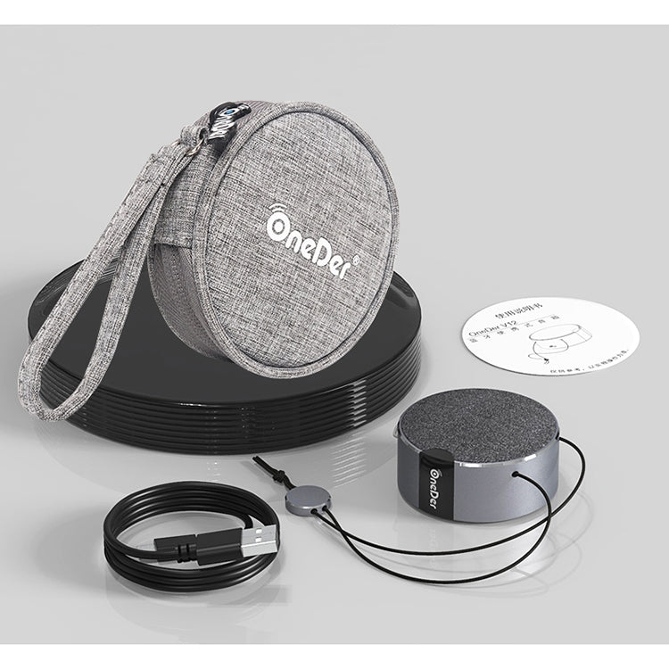 Oneder V12 Mini Wireless Bluetooth Speaker with Lanyard, Support Hands-free(Gold) - free shipping - PMC Jewellery - Order now!