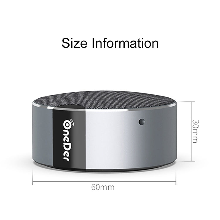 Oneder V12 Mini Wireless Bluetooth Speaker with Lanyard, Support Hands-free(Gold) - free shipping - PMC Jewellery - Order now!