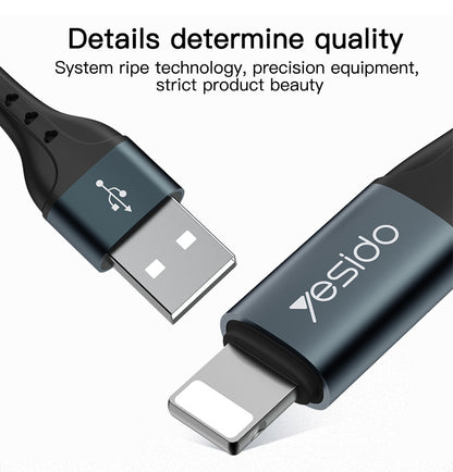 Yesido CA62 2.4A USB to 8 Pin Charging Cable, Length: 1.2m - Normal Style Cable by Yesido | Online Shopping South Africa | PMC Jewellery | Buy Now Pay Later Mobicred