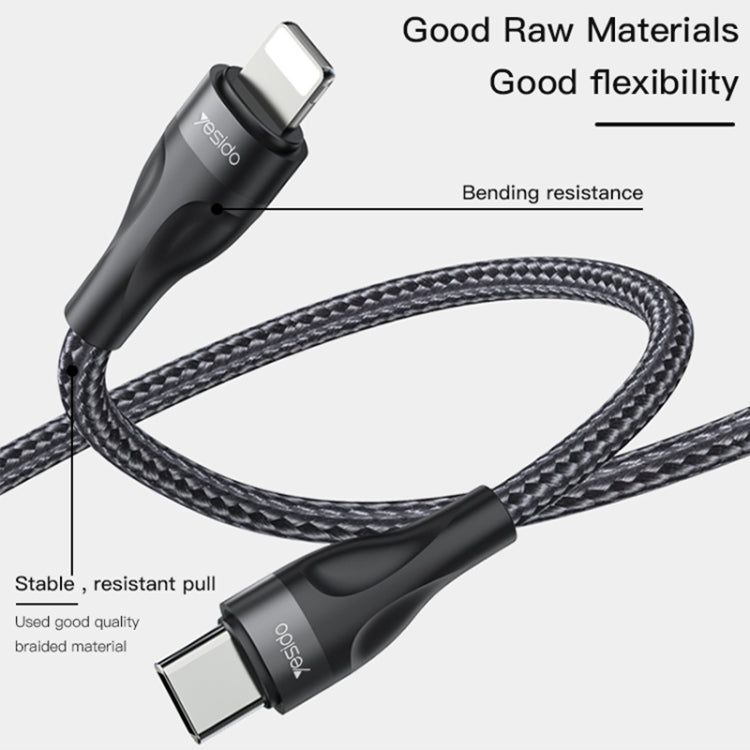 Yesido CA82 2.4A USB-C / Type-C to 8 Pin Charging Cable, Length: 30cm - 2 in 1 Cable by Yesido | Online Shopping South Africa | PMC Jewellery | Buy Now Pay Later Mobicred