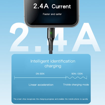 Yesido CA97 2.4A USB to 8 Pin Charging Cable with Indicator Light, Length: 1.2m - Normal Style Cable by Yesido | Online Shopping South Africa | PMC Jewellery | Buy Now Pay Later Mobicred