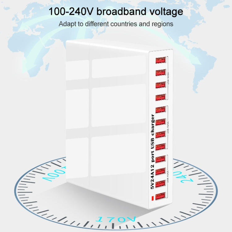 WLX-X6 120W 12 In 1 Multi-function Smart USB Charging Station - Multifunction Charger by PMC Jewellery | Online Shopping South Africa | PMC Jewellery | Buy Now Pay Later Mobicred