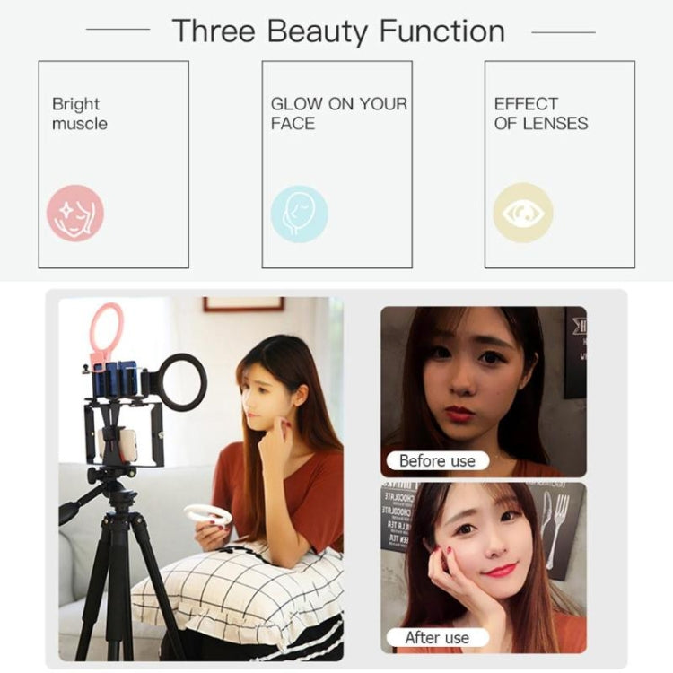 XJ18 LED Light Live Self-timer Flash Fill Light(Black) - Selfie Light by PMC TechLife | Online Shopping South Africa | PMC TechLife | Buy Now Pay Later Mobicred
