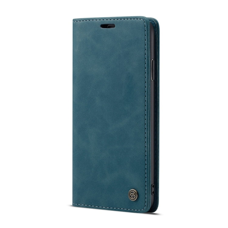 For iPhone XR CaseMe-013 Multifunctional Retro Frosted Horizontal Flip Leather Case with Card Slot & Holder & Wallet(Blue) - More iPhone Cases by CaseMe | Online Shopping South Africa | PMC Jewellery | Buy Now Pay Later Mobicred