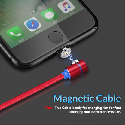 TOPK AM30 2m 2.4A Max USB to 8 Pin + USB-C / Type-C + Micro USB 90 Degree Elbow Magnetic Charging Cable with LED Indicator(Red) - Charging Cable & Head by TOPK | Online Shopping South Africa | PMC Jewellery | Buy Now Pay Later Mobicred