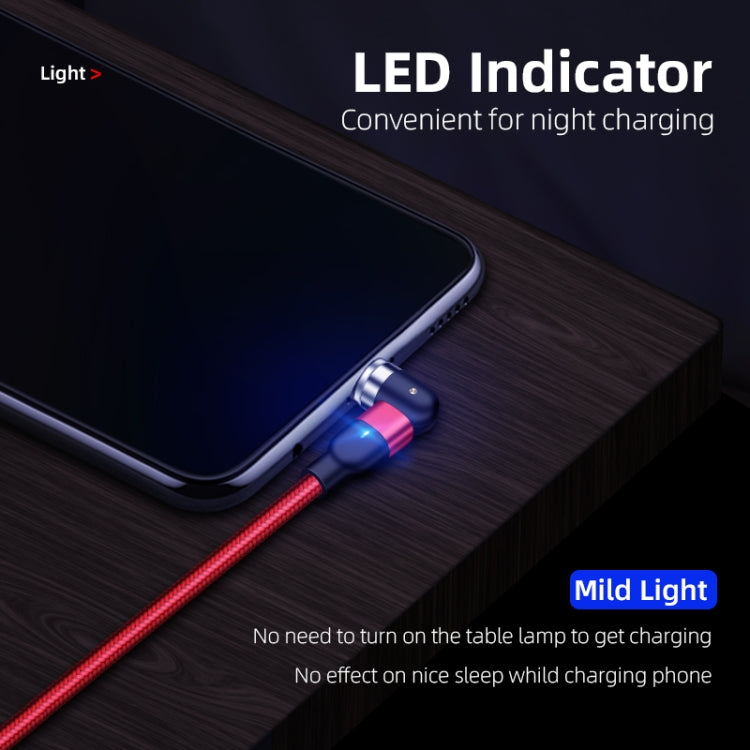 1m 2A Output 3 in 1 USB to 8 Pin + USB-C / Type-C + Micro USB Nylon Braided Rotate Magnetic Charging Cable (Purple) - Charging Cable & Head by PMC Jewellery | Online Shopping South Africa | PMC Jewellery | Buy Now Pay Later Mobicred