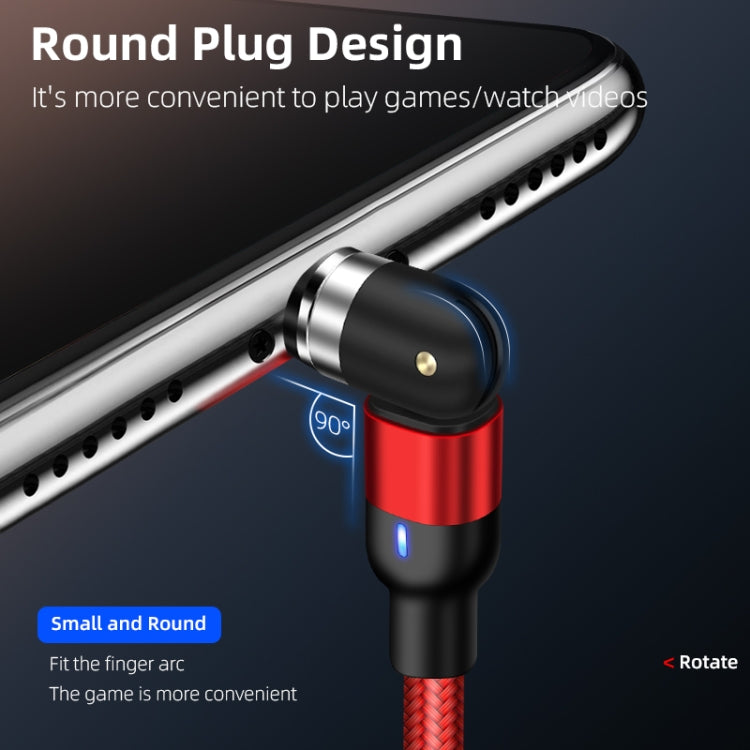 1m 2A Output 3 in 1 USB to 8 Pin + USB-C / Type-C + Micro USB Nylon Braided Rotate Magnetic Charging Cable (Purple) - Charging Cable & Head by PMC Jewellery | Online Shopping South Africa | PMC Jewellery | Buy Now Pay Later Mobicred