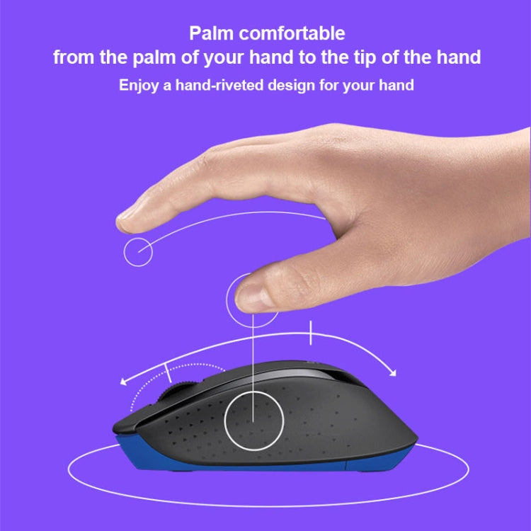 Logitech MK345 Wireless Full-size Keyboard + 2.4GHz 1000DPI Wireless Optical Mouse Set with Nano Receiver(Black) - free shipping - PMC Jewellery - Order now!