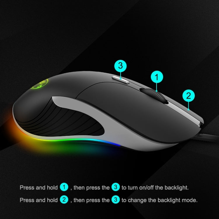 iMICE X6 Wired Mouse  6-button Colorful RGB Gaming Mouse(Black) - Wired Mice by iMICE | Online Shopping South Africa | PMC Jewellery | Buy Now Pay Later Mobicred