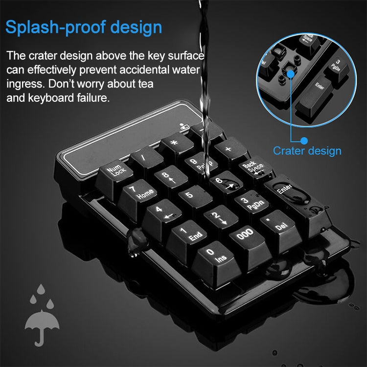 MC Saite 525BT 19 Keys Bluetooth Numeric Keyboard - Mini Keyboard by MC Saite | Online Shopping South Africa | PMC Jewellery | Buy Now Pay Later Mobicred