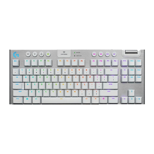 Logitech G913 TKL Wireless RGB Mechanical Gaming Keyboard (GL-Tactile)(White) - Wireless Keyboard by Logitech | Online Shopping South Africa | PMC Jewellery | Buy Now Pay Later Mobicred