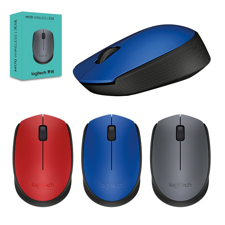 Logitech M170 1000DPI USB Wireless Mouse with 2.4G Receiver (Blue) - Wireless Mice by Logitech | Online Shopping South Africa | PMC Jewellery | Buy Now Pay Later Mobicred