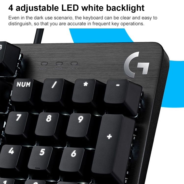 Logitech G412 SE Wired Game 104-key Mechanical Silent Keyboard (Black) - Wired Keyboard by Logitech | Online Shopping South Africa | PMC Jewellery | Buy Now Pay Later Mobicred