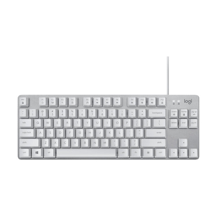 Logitech K835 Mini Mechanical Wired Keyboard, Red Shaft (White) - Wired Keyboard by Logitech | Online Shopping South Africa | PMC Jewellery | Buy Now Pay Later Mobicred