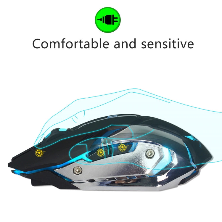 ZERODATE X70 2.4GHz Wireless 6-Keys 2400 DPI Adjustable Ergonomics Optical Gaming Mouse with Breathing Light(White) - Wireless Mice by ZERODATE | Online Shopping South Africa | PMC Jewellery | Buy Now Pay Later Mobicred