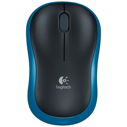 Logitech M185 2.4GHz 3-keys 1000DPI Wireless Optical Mouse, Wireless Range: 10m (Blue) - Wireless Mice by Logitech | Online Shopping South Africa | PMC Jewellery | Buy Now Pay Later Mobicred